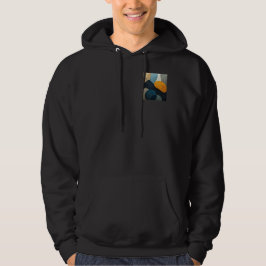 Moderne Abstracte Geometrische Vormen Getextureerd Hoodie