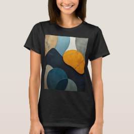 Moderne Abstracte Geometrische Vormen Getextureerd T-shirt