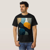 Moderne Abstracte Geometrische Vormen Getextureerd T-shirt (Voorkant volledig)