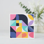 Moderne Abstracte geometrische vormen Kaart (Staand voorkant)