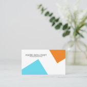 Moderne Abstracte geometrische vormen Professional Visitekaartje (Staand voorkant)