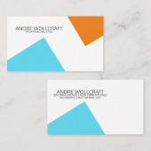 Moderne Abstracte geometrische vormen Professional Visitekaartje (Voorkant / Achterkant)