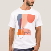 Moderne Abstracte geometrische vormen T-shirt (Voorkant)