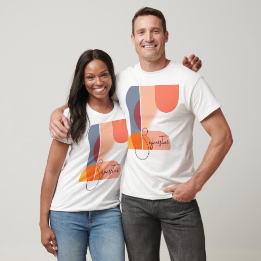 Moderne Abstracte geometrische vormen T-shirt (Unisex)