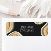 Moderne Abstracte geometrische vormen Terugkeeradr Etiket (Insitu)