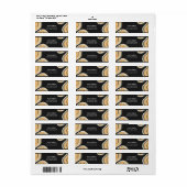 Moderne Abstracte geometrische vormen Terugkeeradr Etiket (Full Sheet)