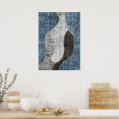 Moderne Abstracte geometrische vormen Wall Art Pos Poster (Keuken)