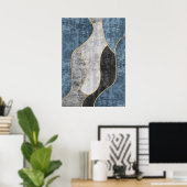 Moderne Abstracte geometrische vormen Wall Art Pos Poster (Thuiskantoor)