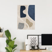 Moderne Abstracte geometrische vormen Wall Art Pos Poster (Thuiskantoor)