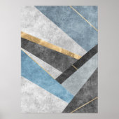 Moderne Abstracte geometrische vormen Wall Art Pos Poster (Voorkant)