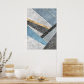 Moderne Abstracte geometrische vormen Wall Art Pos Poster (Keuken)