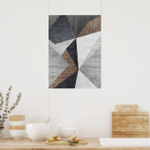 Moderne Abstracte geometrische vormen Wall Art Pos Poster (Keuken)
