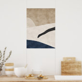 Moderne Abstracte geometrische vormen Wall Art Pos Poster (Keuken)