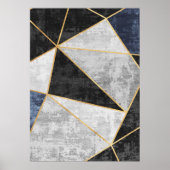 Moderne Abstracte geometrische vormen Wall Art Pos Poster (Voorkant)