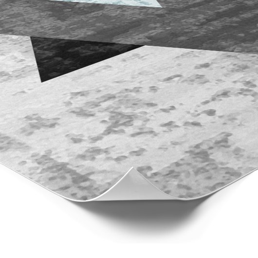 Moderne Abstracte geometrische vormen Wall Art Pos Poster (Hoek)