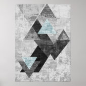Moderne Abstracte geometrische vormen Wall Art Pos Poster (Voorkant)