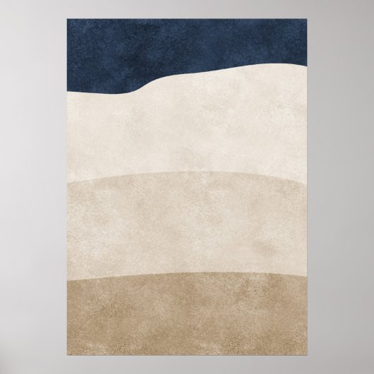 Moderne Abstracte geometrische vormen Wall Art Pos Poster (Voorkant)