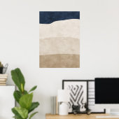 Moderne Abstracte geometrische vormen Wall Art Pos Poster (Thuiskantoor)