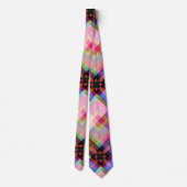 Moderne Abstracte geometrische vormgeving Stropdas (Achterkant)
