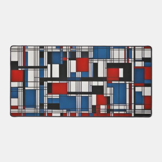 Moderne Abstracte geometrische wandkunst Bureaumat (Voorkant)