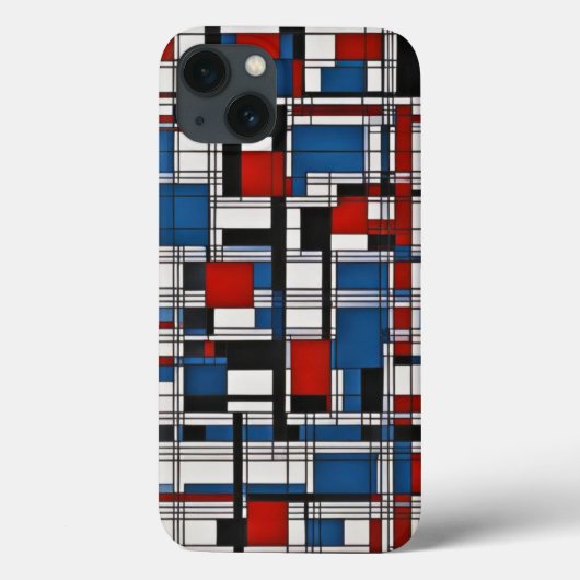 Moderne Abstracte geometrische wandkunst Case-Mate iPhone Case (Achterkant)