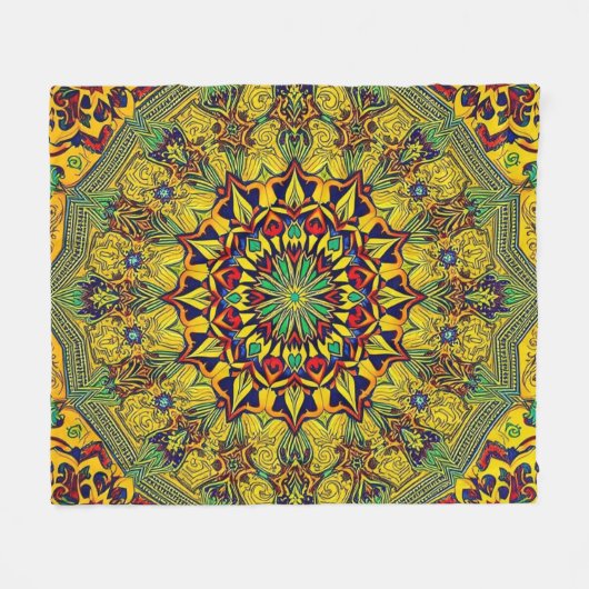 Moderne Abstracte geometrische wandkunst Fleece Deken (Voorkant (Horizontaal))