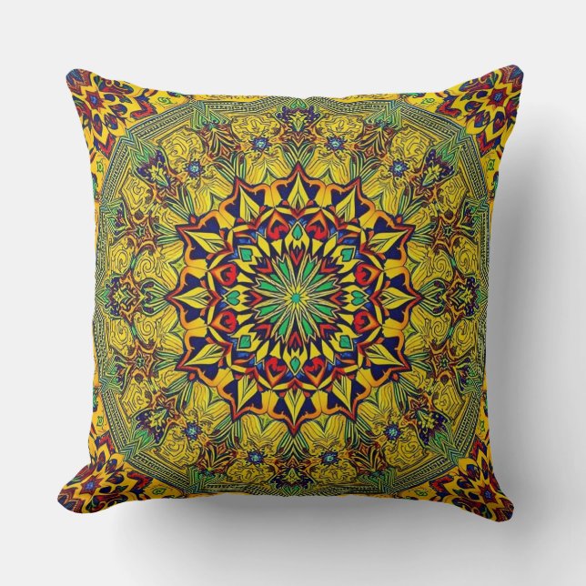 Moderne Abstracte geometrische wandkunst Kussen (Voorkant)