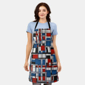 Moderne Abstracte geometrische wandkunst Schort (Gedragen)