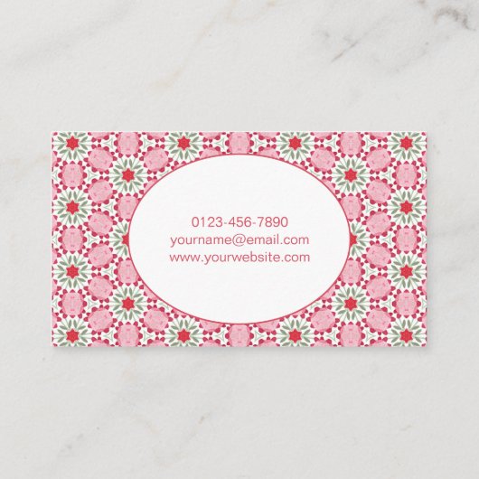 Moderne Abstracte Geometrische Waterverf Patroonbu Visitekaartje (Achterkant)