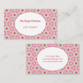 Moderne Abstracte Geometrische Waterverf Patroonbu Visitekaartje (Voorkant / Achterkant)