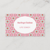 Moderne Abstracte Geometrische Waterverf Patroonbu Visitekaartje (Voorkant)