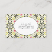 Moderne Abstracte Geometrische Waterverf Patroonbu Visitekaartje (Achterkant)