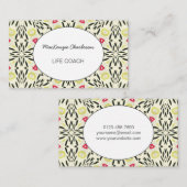 Moderne Abstracte Geometrische Waterverf Patroonbu Visitekaartje (Voorkant / Achterkant)