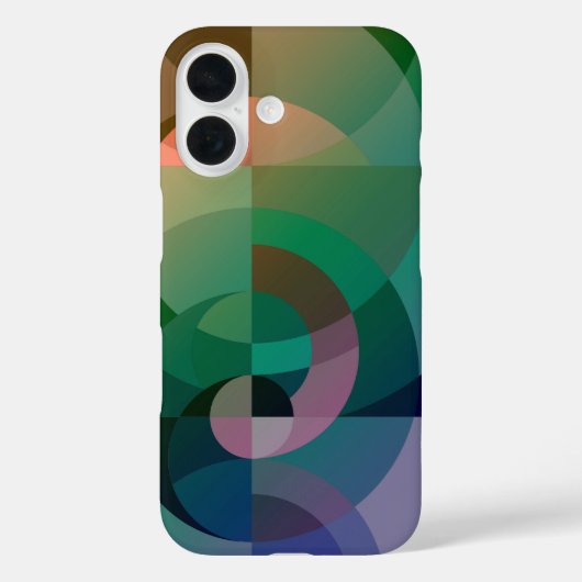 Moderne Abstracte geometrische Zee zonsondergang G Case-Mate iPhone Case (Achterkant)