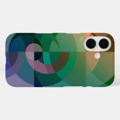 Moderne Abstracte geometrische Zee zonsondergang G Case-Mate iPhone Case (Achterkant (horizontaal))