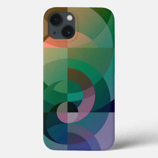 Moderne Abstracte geometrische Zee zonsondergang G Case-Mate iPhone Case (Achterkant)