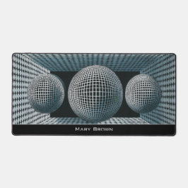 Moderne Abstracte Geometrische Zwart-Wit Patroon Bureaumat