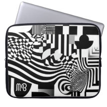 Moderne Abstracte Geometrische Zwart Witte Patroon
