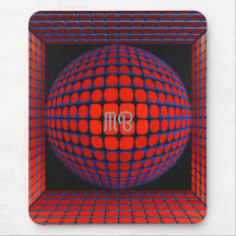 Moderne Abstracte Geometrische Zwarte Rode Blauwe