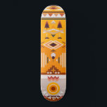 Moderne Abstracte gepersonaliseerde naam op basis  Persoonlijk Skateboard<br><div class="desc">Het moderne Abstracte Skateboard van de Aangepaste Aangepaste Naam van de Derde Tribaal kenmerkt uw gepersonaliseerde naam in moderne typografie op een abstract oranje en bruin tribaal patroon. Personaliseer door de tekst in het verstrekte tekstvakje uit te geven. Geef een aangepast geschenk, een gepersonaliseerd skateboard aan je favoriete skateboarder voor...</div>