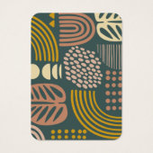 Moderne Abstracte gepersonaliseerde oorbel display Visitekaartje (Achterkant)