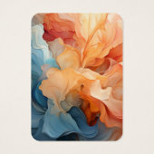 Moderne Abstracte gepersonaliseerde oorbel display Visitekaartje (Achterkant)