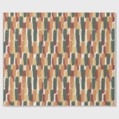 Moderne Abstracte Geschilderde Streep Middellandse Cadeaupapier (Vlak)