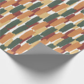 Moderne Abstracte Geschilderde Streep Middellandse Cadeaupapier (Hoek)