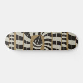 Moderne Abstracte gestreepte gebandeerde slang Persoonlijk Skateboard (Horizontaal)