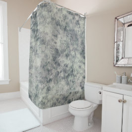 Moderne Abstracte Gestucte Grijze Lavendel Salie G Douchegordijn