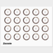 Moderne Abstracte Glam Roze Gouden Make-up Labels (Vel)