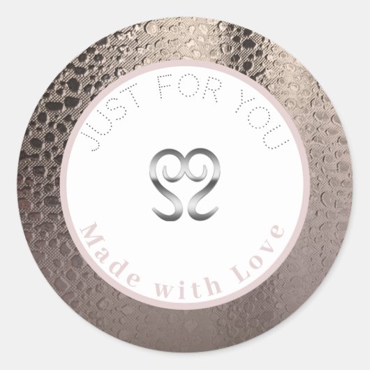 Moderne Abstracte Glam Roze Gouden Make-up Labels (Voorkant)