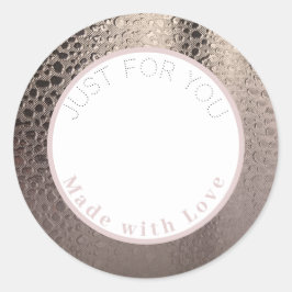 Moderne Abstracte Glam Roze Gouden Make-up Labels