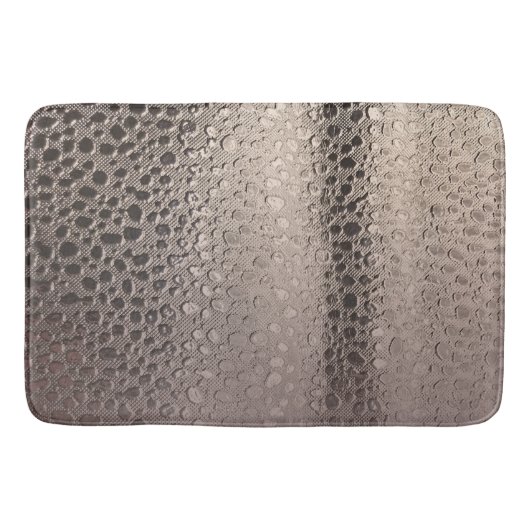 Moderne Abstracte Glam Silver Pink Blush Roos Gold Badmat (Voorkant)